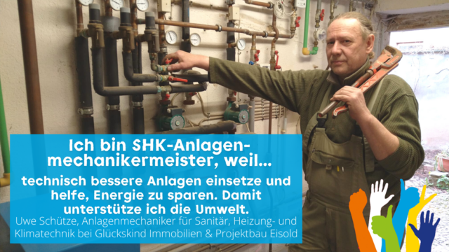 Macht bei Hände hoch fürs Handwerk 2022 mit: Glückskind Immobilien & Projektbau Eisold