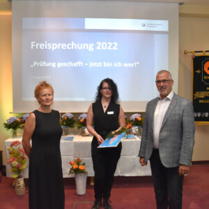 Freisprechung 2022: Fachverkäuferin im Lebensmittelhandwerk (Schwerpunkt: Bäckerei)