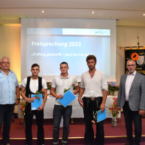 Freisprechung 2022: Zimmerer