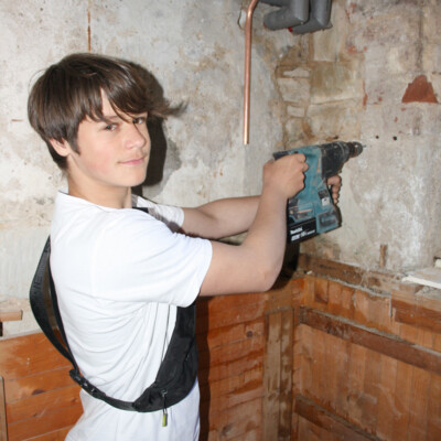 Orlando Schütze bei Hände hoch fürs Handwerk.