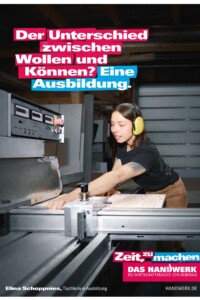 Plakatkampagne 2024 Motiv Ausbildung