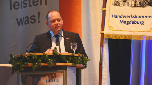 Uwe Runge, Präsident des Handwerkstages Sachsen-Anhalt Uwe Runge, Präsident des Handwerkstages Sachsen-Anhalt