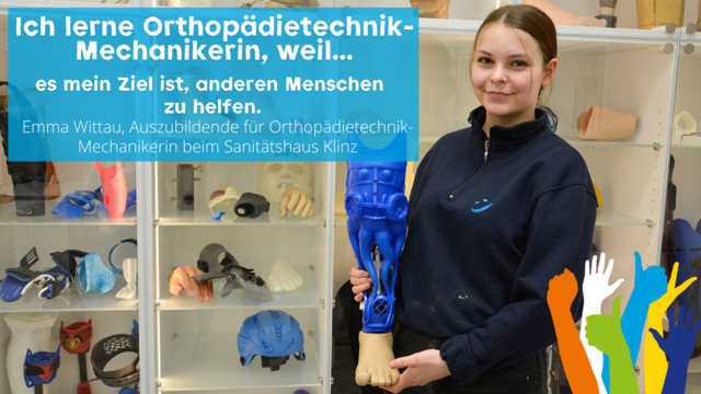 Macht bei Hände hoch fürs Handwerk 2022 mit: Sanitätshaus Klinz